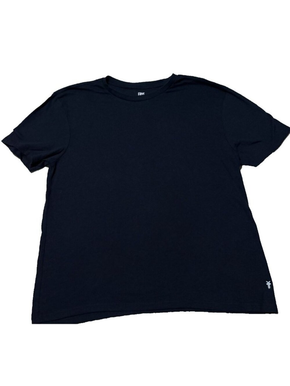 Frye Men's Crew Short Sleeve Neck Shirt Black Large Minimalist Tee